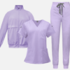 3-Piece Unisex Scrub Set: Fitted - Lavender Purple