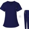 Customize Unisex Scrub Set: Fitted - Navy Blue