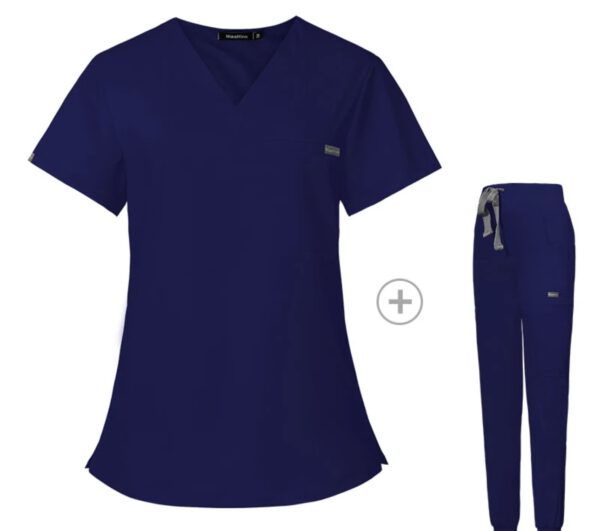 Customize Unisex Scrub Set: Fitted - Navy Blue