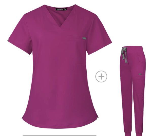 Customize Unisex Scrub Set: Fitted - Fuchsia