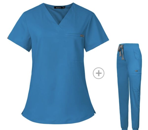 Customize Unisex Scrub Set: Fitted - Turquoise