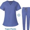 Customize Unisex Scrub Set: Fitted - Powder Blue