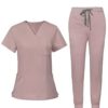 Male Scrub Set: Fitted - Pink