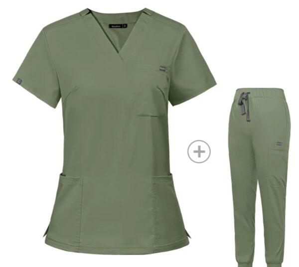 Male Scrub Set: Fitted - Hunter Green