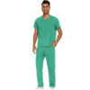 Male Scrub Set: Flare - Light Green