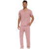 Male Scrub Set: Flare - Pink