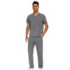 Male Scrub Set: Flare - Gray