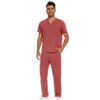 Male Scrub Set: Flare - Coral