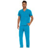 Male Scrub Set: Flare - Turquoise