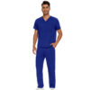 Male Scrub Set: Flare - Blue