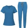 Male Scrub Set: Fitted - Turquoise