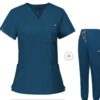 Male Scrub Set: Fitted - Caribbean Blue