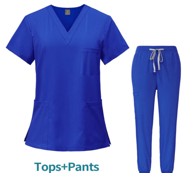 Unisex Scrub Set: Fitted - Royal Blue