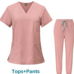 Unisex Scrub Set: Fitted - Pink