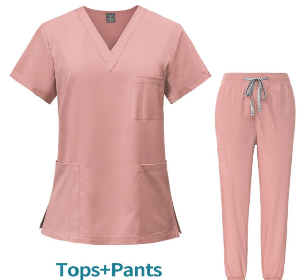 Unisex Scrub Set: Fitted - Pink