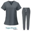 Unisex Scrub Set: Fitted - Gray