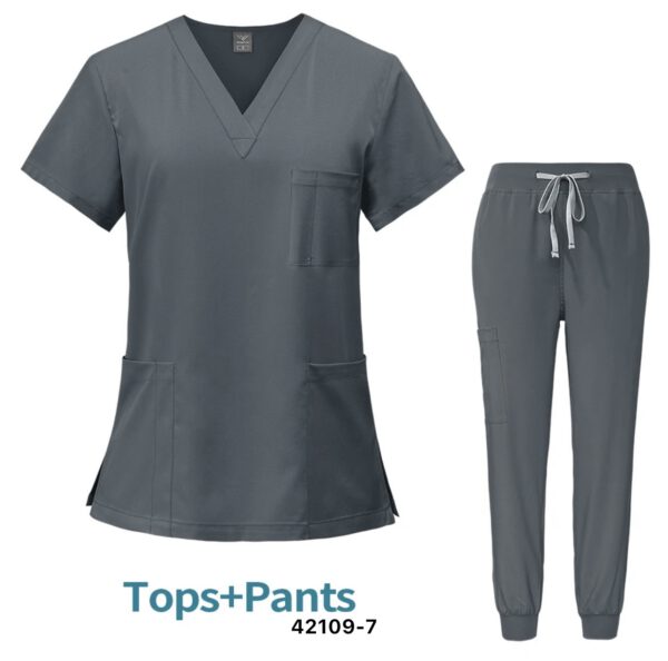 Unisex Scrub Set: Fitted - Gray