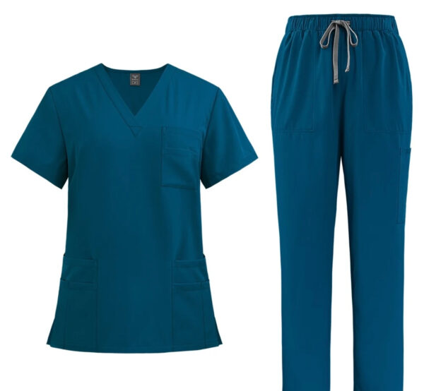 Unisex Scrub Set: Flare - Bright Blue