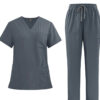 Unisex Scrub Set: Flare - Gray