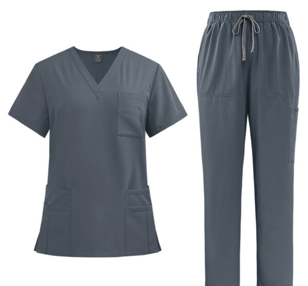 Unisex Scrub Set: Flare - Gray