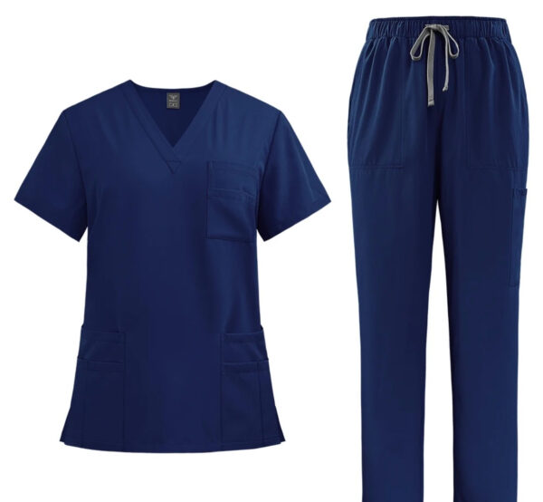 Unisex Scrub Set: Flare - Navy Blue