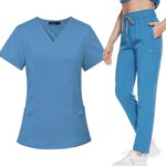 Women Scrub Set: Flare - Turquoise